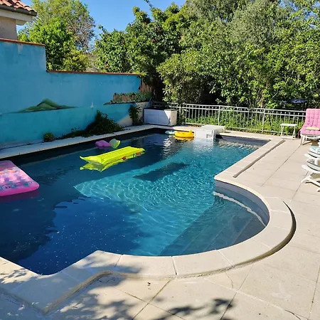 Appt Independant 4 5 Ou 6 Personnes Piscine Direct Gare Ou Aeroport Jardin Piscine 公寓 圖盧茲