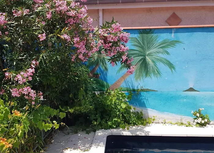 Appt Independant 4 5 Ou 6 Personnes Piscine Direct Gare Ou Aeroport Jardin Piscine *